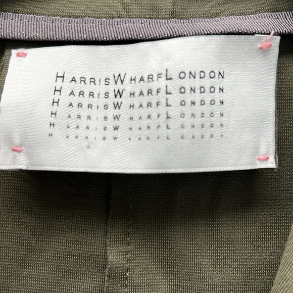 Harris Wharf London Olive Stretch Blazer - Picture 2 of 3